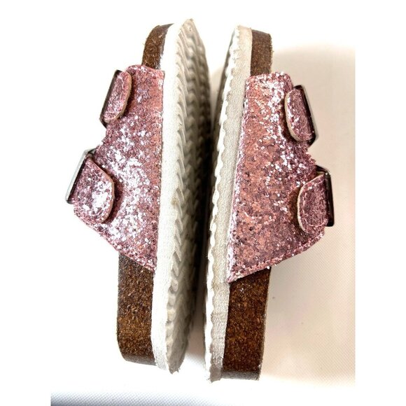 Sip Toddler Girls Sandals Slip-on Pink Sequined Size 7 - Picture 5 of 7